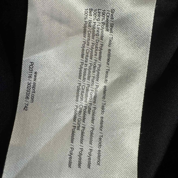 Esprit Black and White Patterned Midi Dress EUC Sleevless Size 6 - Picture 10 of 10